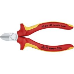 Pince coupante diagonale avec facette Knipex 70 06 125 125 mm 1 pc(s)