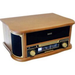 Lenco Classic Phono TCD-2551WD - Holz-Plattenspieler im Retro-Design mit Bluetooth Platine