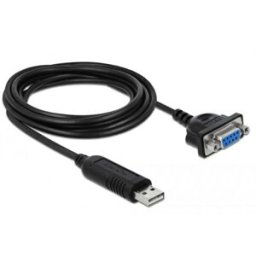 Delock USB 2.0 Adaptateur [1x USB 2.0 type A mâle - 1x série (9 pôles)] 66281 1.8 m