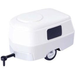 Carson Modellsport 504154 1:87 Wohnwagen mit Anhängerkupplung 1:87 Remorque pour voiture