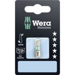 Embout Torx T 15 Wera 05073621001 acier inoxydable Forme (embouts): D 6.3 1 pc(s)