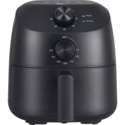 aeco Cube Friteuse à air chaud 2 l 1150 W fonction minuteur, sans BPA, revêtement anti-adhésif noir