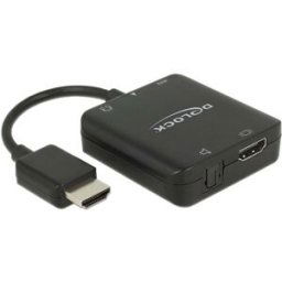 Delock 62784 HDMI / USB-Micro-B Adaptateur [1x HDMI mâle - 1x HDMI femelle, Micro USB femelle] noir