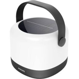 Philips LED 8720169296503 Alula SR PT 1.2W RGB30K BL Lampe de table solaire 1.2 W blanc chaud, RVB blanc, noir