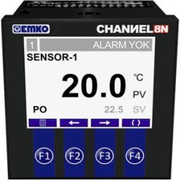 Emko CHANNEL8-N 2 points de réglage Régulateur de température Pt100 -50 à +400 °C Relais 5 A