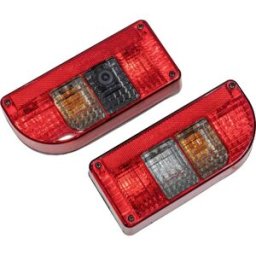 SecoRüt Kit déclairage pour remorque caméra de recul HD intégrée, clignotant, feu stop, éclairage de plaque minéralogique, feu antibrouillard arrière, feu de