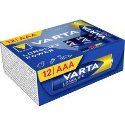 VARTA Longlife Power AAA Cube Pack12 Pile LR3 (AAA) alcaline(s) 1.5 V 12 pc(s)