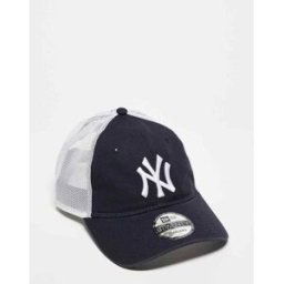 New Era - 9twenty - Casquette camionneur NY Yankees - Bleu marine dÃ©lavÃ© Bleu marine One Size unisex