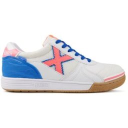 Munich G-3 Indoor 381 Indoor Football Shoes Adults Blanc/Crème/Bleu 10.5 (45) Male