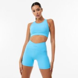 Usa Pro Core Racer Back Sports Bra Ladies Aqua 8 (36) Female