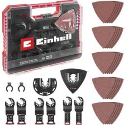 Einhell 708136 XLPLUS-CASE HCS, Oxyde daluminium, Acier Chrome-Vanadium Set outils multifonction 1 set