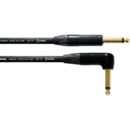 Câble de raccordement Cordial 11218 Jack audio [1x Jack mâle 6,3 mm (mono) - 1x Jack mâle 6,3 mm (mono)] 3 m noir gaine en PVC