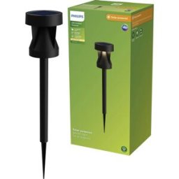 Lampadaire dextérieur solaire Philips LED 929004659001 Avery LED LED intégrée 1.8 W noir