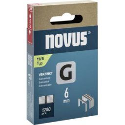 Novus Tools 042-0795 Agrafes fil plat Type 11 1200 pc(s) Dimensions (L x l) 6 mm x 10.6 mm