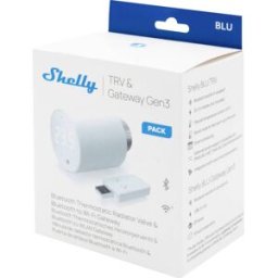 Shelly Shelly BLU TRV Heizkörperthermostat Einzelpackung Passerelle, Thermostat de radiateur Bluetooth Low Energy, Wi-Fi