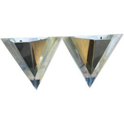Lot de 2 Applique murale moderniste des années 1980 Alaska Lux Lighting House Inc., Allemagne. dore 27x15x28