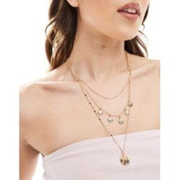Accessorize - Collier superposÃ© Ã pendentifs disques - DorÃ© DorÃ© No Size female