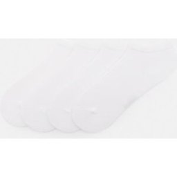 Pull&Bear Lot 4 Paires De Chaussettes Courtes Blanches Blanc M(39-42) male