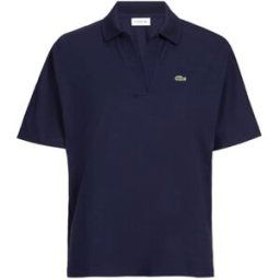 Lacoste Polo fluide en lyocell et coton