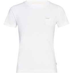 Guess T-shirt coupe droite Blanc M Female