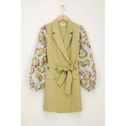 Robe blazer en jacquard vert My Jewellery Vert S femme