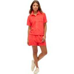 Combishort Superdry Tech Racer Femme Orange L