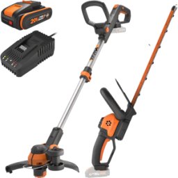 Worx WG918E - Kit Taille-haie + Coupe-bordure à batterie - 20/2Ah
