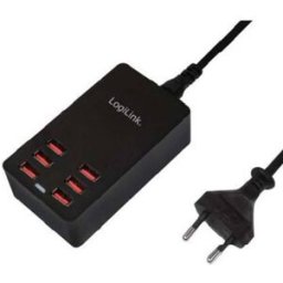 Chargeur USB LogiLink PA0139 Courant de sortie (max.) 6400 mA 6 x 6x USB-A auto-détection