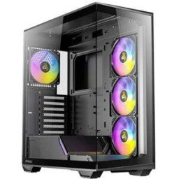 Tour midi Antec C3 ARGB Boîtier PC noir fenêtre latérale