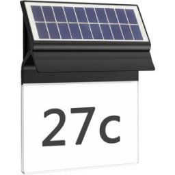 Philips LED Enkara 8720169265462 Eclairage solaire pour numéro de maison LED 0.4 W noir