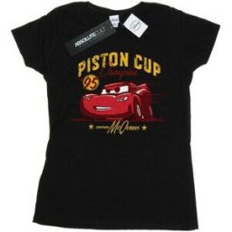 T-shirt Disney Cars Piston Cup Champion Noir