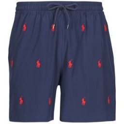 Maillots de bain Polo Ralph Lauren MAILLOT SHORT DE BAIN IMPRIME BRODERIE Noir