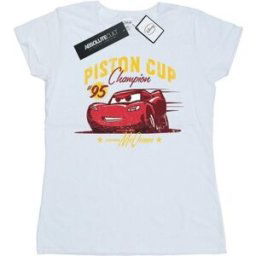 T-shirt Disney Cars Piston Cup Champion Blanc