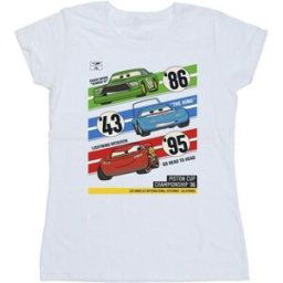 T-shirt Disney Cars Piston Cup Champions Blanc