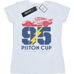 T-shirt Disney Cars Piston Cup 95 Blanc