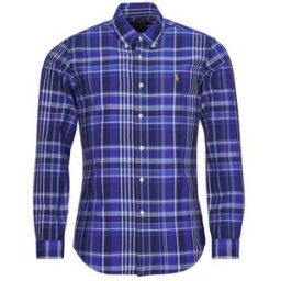 Chemise Polo Ralph Lauren CHEMISE COUPE DROITE EN OXFORD Bleu