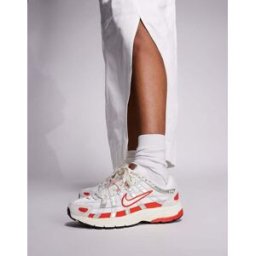 Nike - P-6000 - Baskets - Blanc cassÃ© et rouge Blanc WM 10.5 female