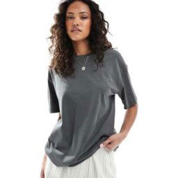 Cotton:on Cotton On - T-shirt oversize coupe carrÃ©e - Graphite-Gris Gris S female