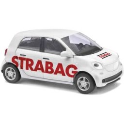Busch 49562 H0 Modèle réduit de voiture particulière Smart Forfour 14, Strabag