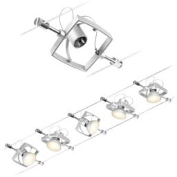 Paulmann Wire Systems 94430 Système complet déclairage sur câble GU5.3 chrome (mat)