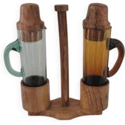 ART Ensemble salière poivrière huile et vinaigre 60's multicolore 15x6x19