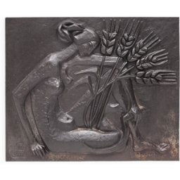 Plaque de cheminée Quellier noir 52x4x43