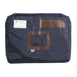 Pochette navette Alba - format 32 x 42 cm x dos large 5 cm - bleu