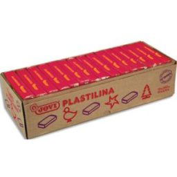 Boîte de 15 x 350 grammes de pâte à modeler végétale Jovi Plastilina couleur rubis