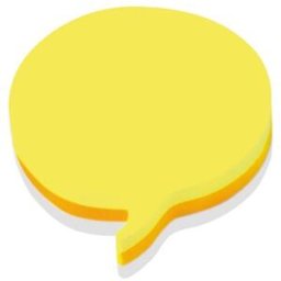 Cube Post-it forme bulle - bloc de 225 feuilles - 3 couleurs