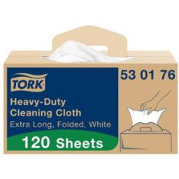 Papier d essuyage multi-usage Tork Premium 530, simple épaisseur, 120 feuilles - 530176 - Blanc