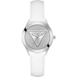 Montre Femme Guess Glitz Plaque - GW0745L3 Bracelet Acier Blanc female