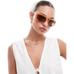 A.Kjaerbede - Max - Lunettes de soleil enveloppantes et oversize - Ambre brÃ»lÃ©-Marron Marron No Size female
