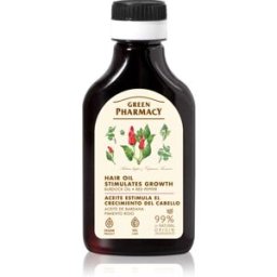Green Pharmacy Red Peppers Burdock Oil huile de bardane pour stimuler la repousse des cheveux 100 ml