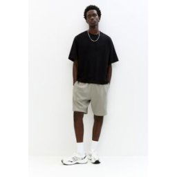 Pull&Bear Bermuda Jogger Tissu Gaufré Gris vigoré L male